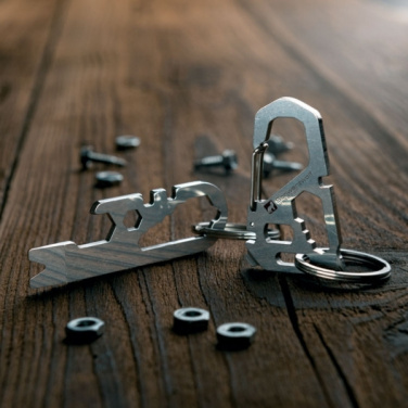 Logotrade promotional product image of: Multifunctional keychain ANTISANA Schwarzwolf