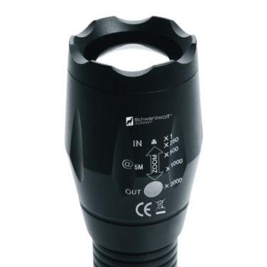 Logotrade corporate gift image of: Flashlight ANTELAO Schwarzwolf