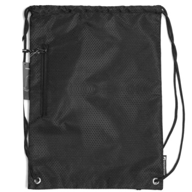 Logo trade promotional giveaways picture of: Drawstring bag NUNAVUT Schwarzwolf