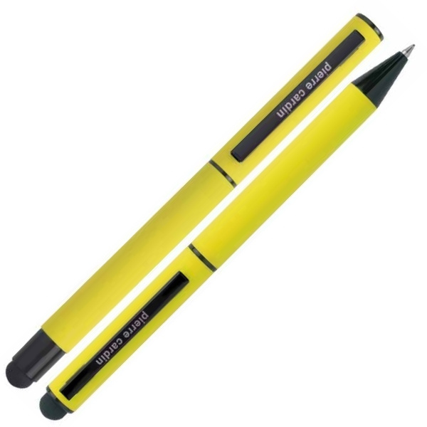 Logotrade corporate gift picture of: Writing set touch pen, soft touch CELEBRATION Pierre Cardin