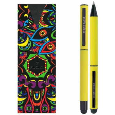 Logo trade promotional items image of: Writing set touch pen, soft touch CELEBRATION Pierre Cardin