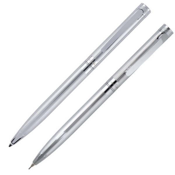 Logo trade promotional merchandise picture of: Writing set ballpoint pen & pencil RENEE Pierre Cardin