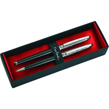 Logo trade promotional item photo of: Writing set ballpoint pen & fountain pen JACQUES Pierre Cardin