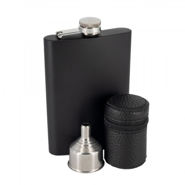 Logotrade promotional items photo of: Hip flask MADONIE Schwarzwolf