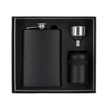 Logo trade advertising product photo of: Hip flask MADONIE Schwarzwolf