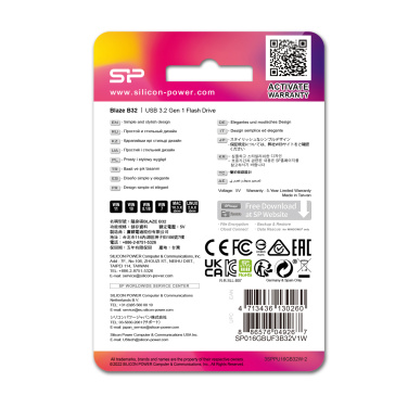 Logotrade advertising products photo of: PENDRIVE SILICON POWER B32 3.2