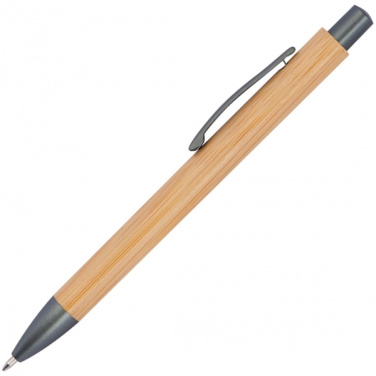 Logo trade promotional giveaways picture of: Bamboo ballpen BERINGEN