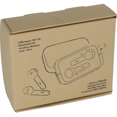 Logo trade corporate gift photo of: Bluetooth earbuds BARCELONA