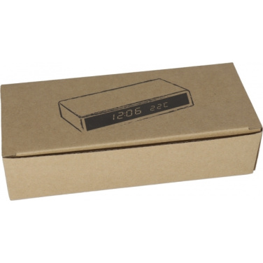 Logo trade business gifts image of: Desk clock TRONDHEIM