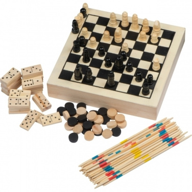 Logotrade promotional giveaway picture of: Wooden game collection RIGA