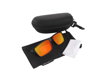 Logo trade promotional item photo of: Sunglasses IRAVADI Schwarzwolf