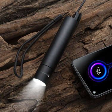 Logo trade promotional products image of: Flashflight ZAGROS Schwarzwolf