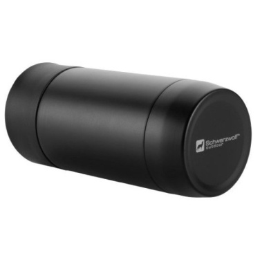 Logo trade promotional gifts picture of: Thermo mug ADRASAN 240 ml Schwarzwolf