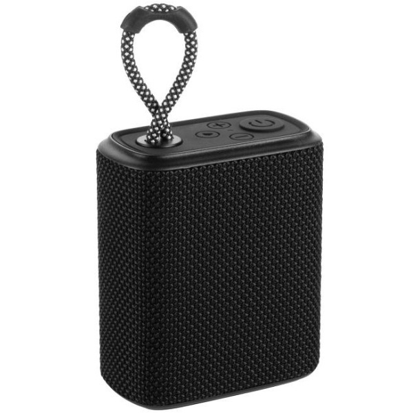Logo trade promotional gift photo of: Waterproof bluetooth speaker HARDEOL Schwarzwolf