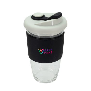 Logo trade promotional merchandise photo of: Glass coffee cup 424 ml