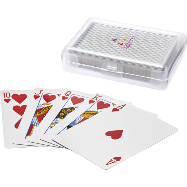 Logo trade business gifts image of: Reno playing cards set in case