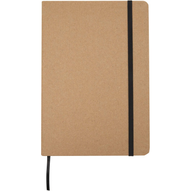 Logo trade promotional product photo of: Holm A5 stone paper hard cover notebook with lined pages