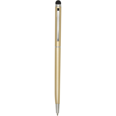 Logo trade promotional items image of: Ore aluminium ballpoint pen with stylus