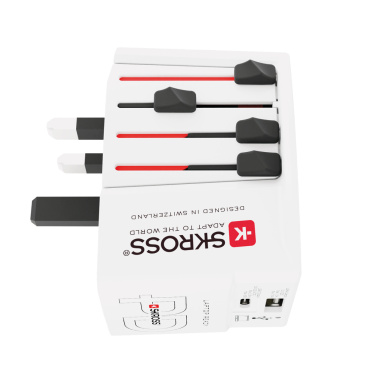 Logotrade advertising products photo of: SKROSS World Travel Adapter MUV 65W PD with USB C Cable