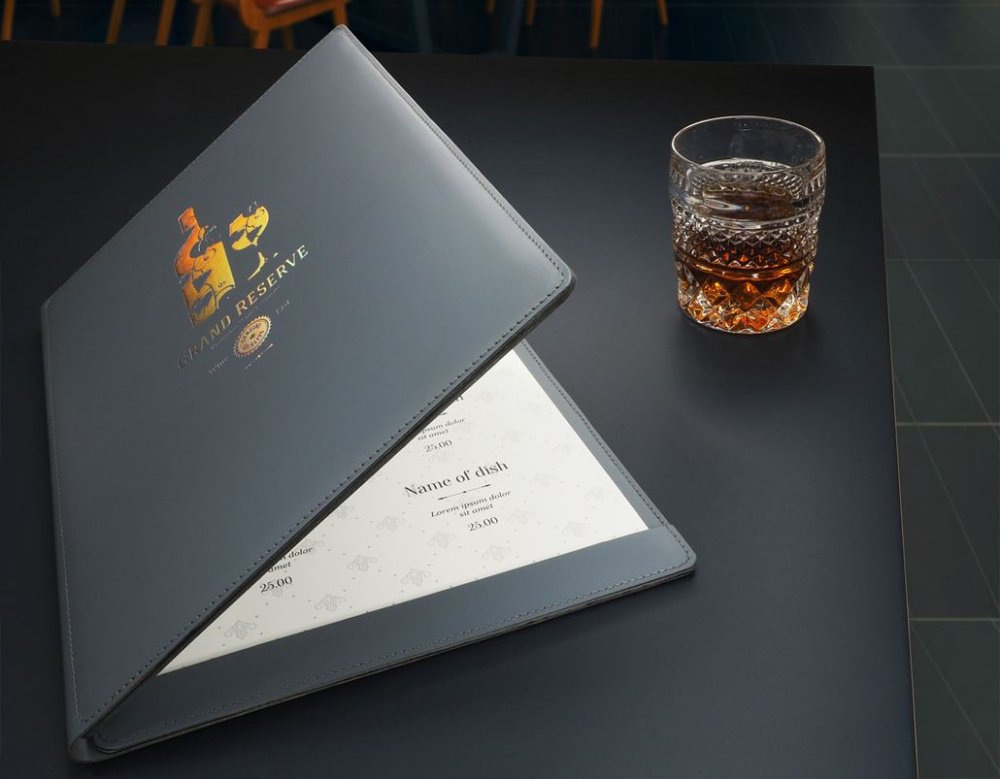 Logo trade promotional gifts image of: Menu cover Fine Dining 1059094