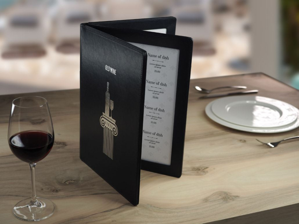 Logo trade promotional items image of: Menu cover 1065119