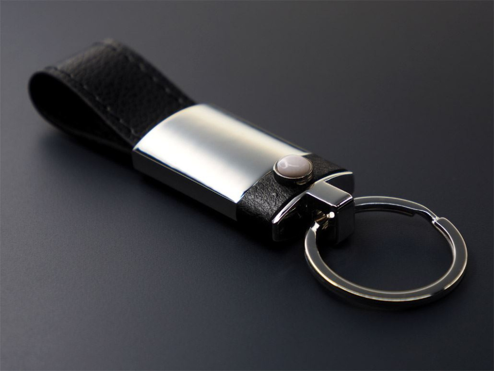 Logo trade promotional products image of: Opal stone Keyring 1294095