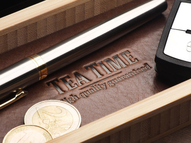 Logotrade promotional merchandise picture of: Wooden desk organiser 1852292