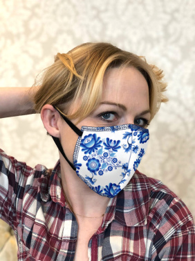 Logo trade promotional giveaways image of: ZEFIR cotton face mask 1400165