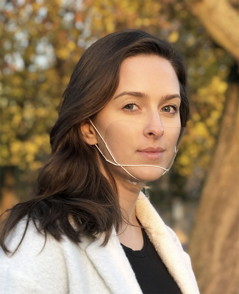 Logo trade corporate gifts picture of: ATENA clear face shield-mask for mouth and nose 1461162