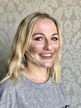 Logo trade promotional items image of: ATENA clear face shield-mask for mouth and nose 1461162