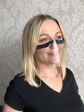 Logo trade promotional products image of: KALIPSO clear face shield-mask for mouth and nose 1447162