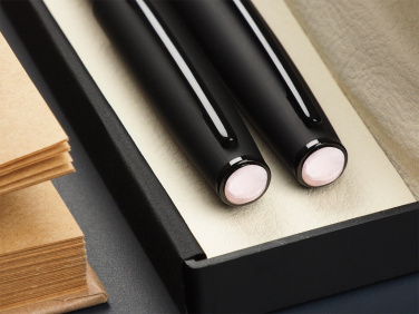 Logotrade promotional gift image of: Opal stone Pen set 1286036