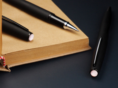 Logo trade promotional merchandise image of: Opal stone Pen set 1286036