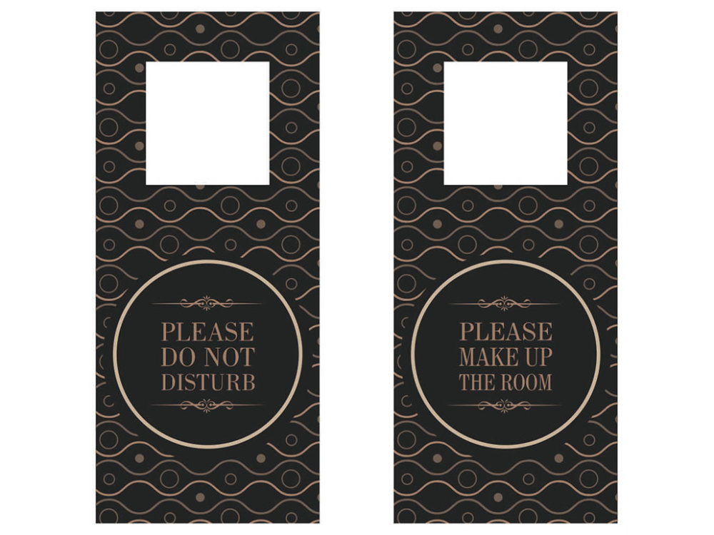 Logo trade promotional giveaways image of: DND door sign 1110117