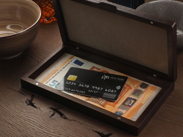 Logotrade advertising product picture of: Wooden bill box 1816121