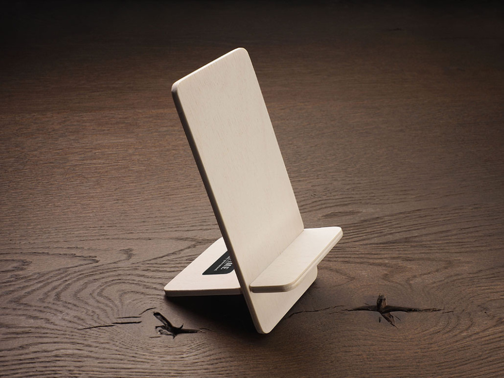 Logotrade promotional item picture of: Wooden telephone stand 1834121