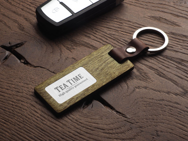 Logotrade promotional merchandise image of: Wooden keyring 1853121