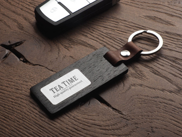Logotrade corporate gift picture of: Wooden keyring 1853121