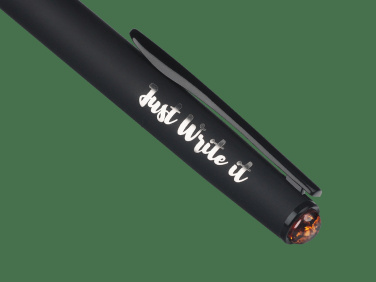 Logotrade promotional item image of: Ball pen with AMBER stone 2070036