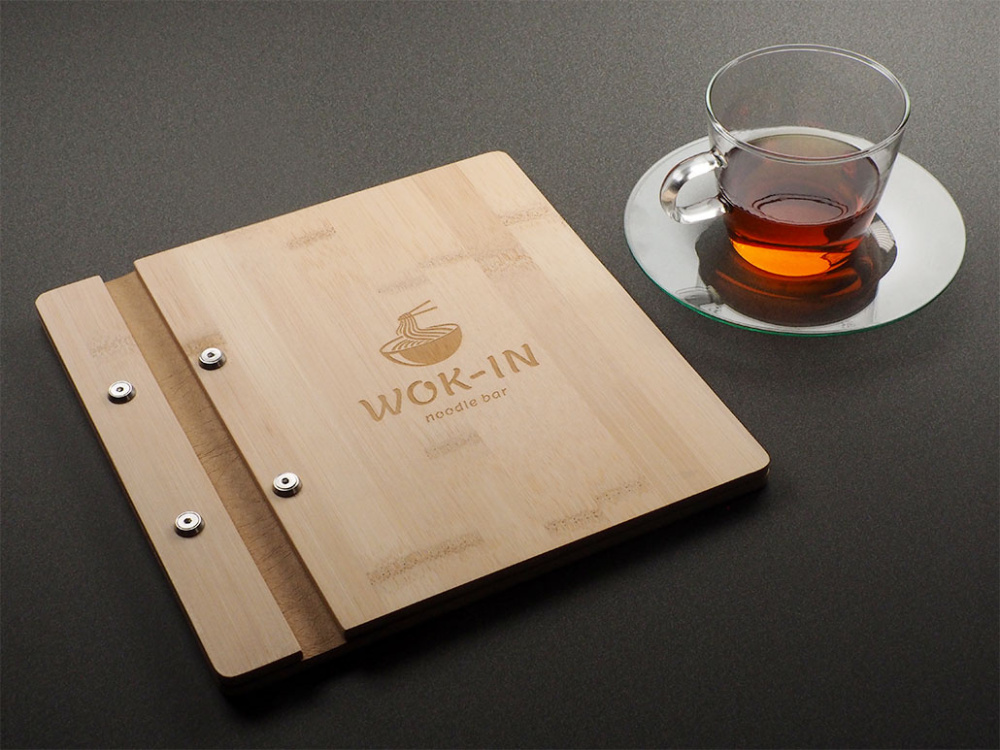 Logo trade promotional giveaways image of: Menu cover 1905292