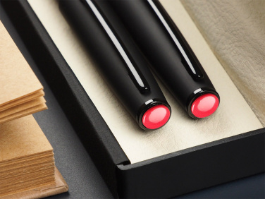 Logo trade corporate gift photo of: Coral stone Pen set 1285036