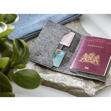Logotrade advertising products photo of: Identify GRS RPET Felt passport holder