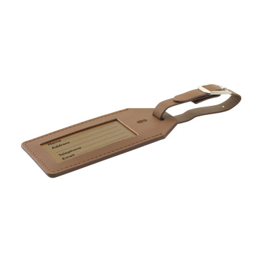 Logo trade promotional merchandise photo of: Vegan Pineapple Leather Luggage Tag