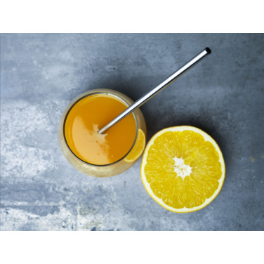 Logotrade advertising products photo of: Reusable 1 piece ECO Straw Set stainless-steel straw