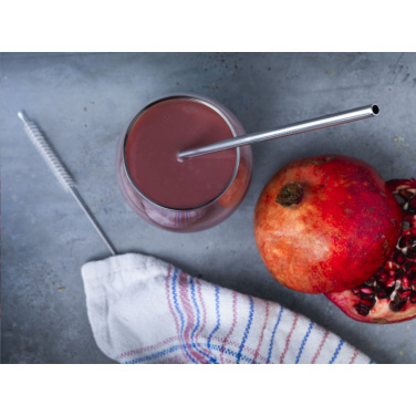 Logotrade promotional items photo of: Reusable 1 piece ECO Straw Set stainless-steel straw