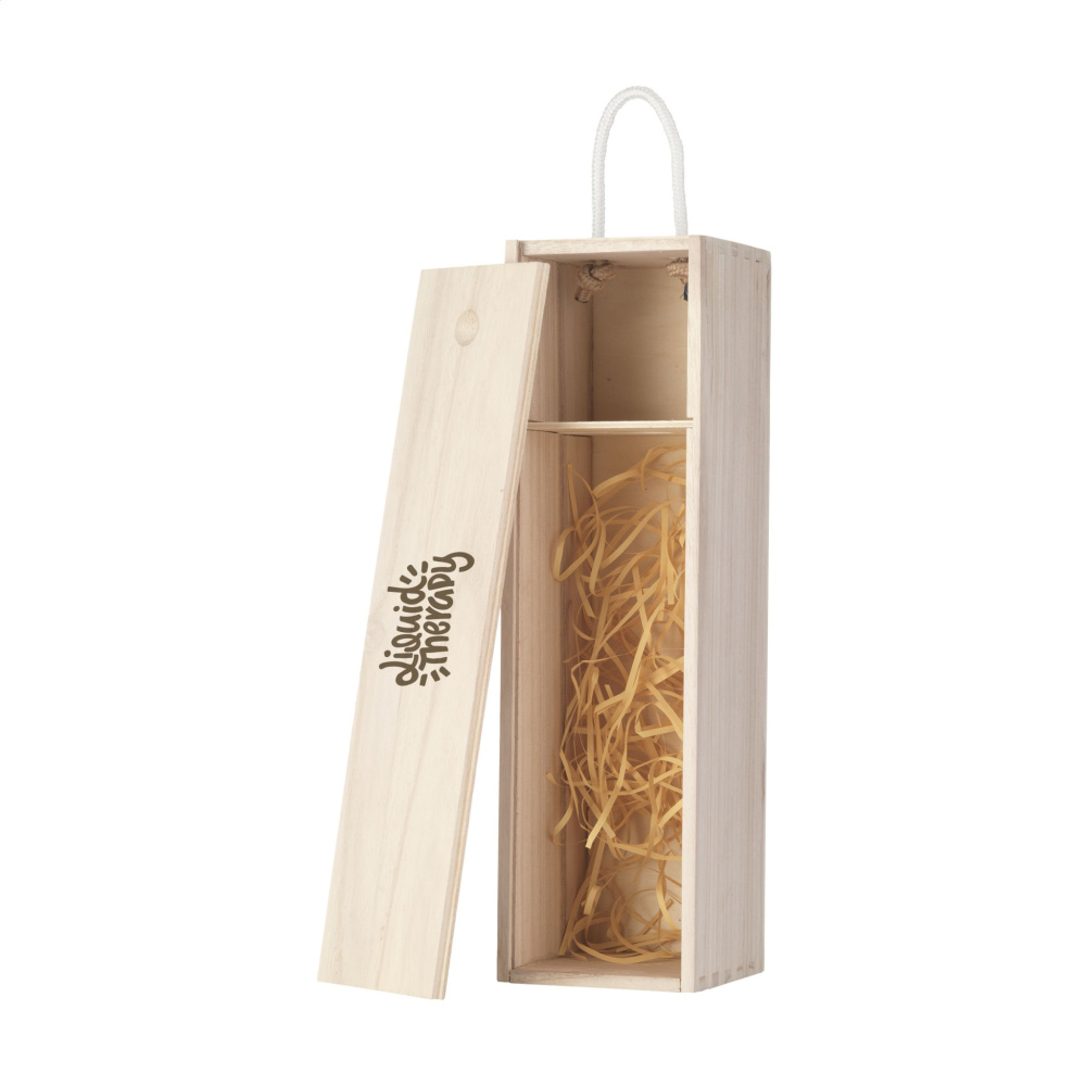 Logo trade advertising products picture of: WineWood wine box