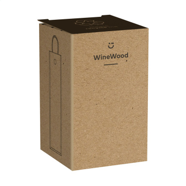 Logo trade business gifts image of: WineWood wine box