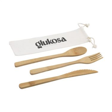 Logo trade promotional items image of: Bambu Cutlery Set
