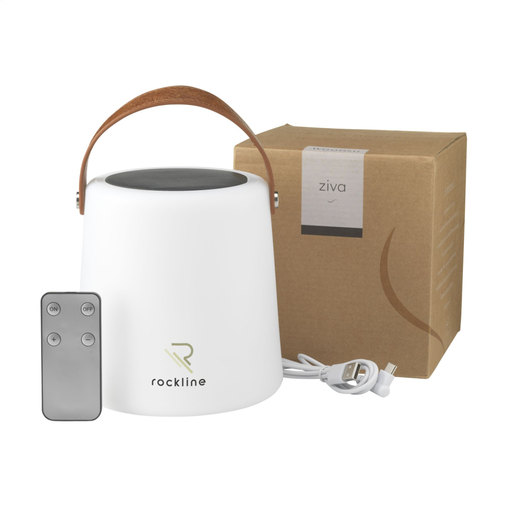 Logo trade advertising products image of: Wooosh Ziva Solar Lamp