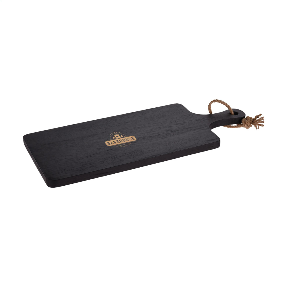 Logotrade promotional product image of: Black Board Rubberwood cutting board